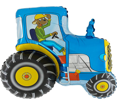 SF Traktor mit Hund blau