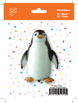 B901745N Happy Penguin black – Fröhlicher Pinguin schwarz