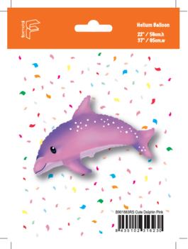 FX38 Niedlicher Delphin pink