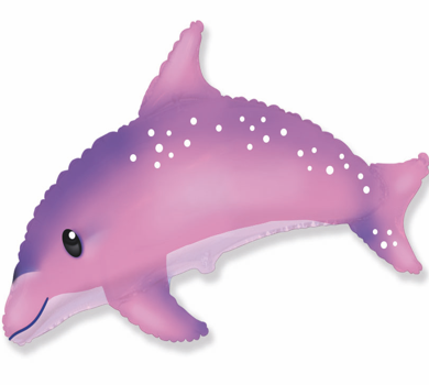 FX38 Niedlicher Delphin pink