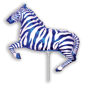 Mini Shape Zebra blau
