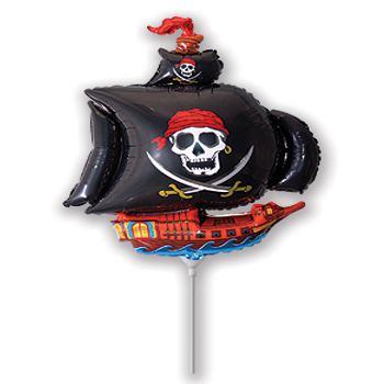 Mini Shape Piratenschiff schwarz