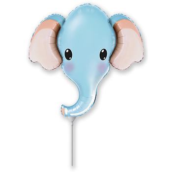 Mini Shape Elefant Kopf blau